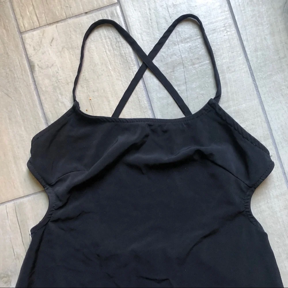 Brandy Melville Slinky Flirty Cutout Strappy Dress in Black. Size 4